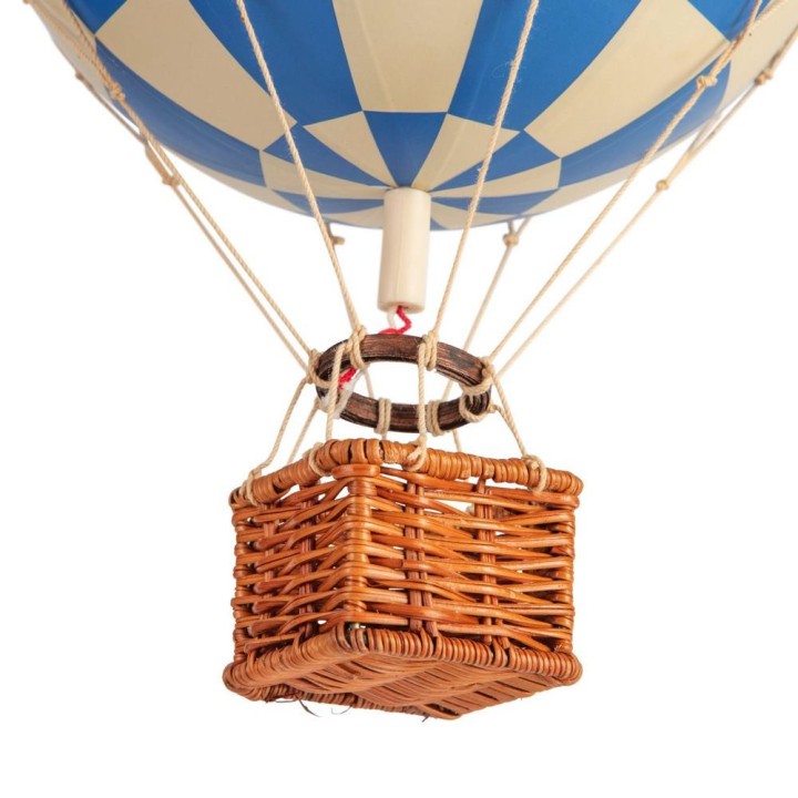Globo Aerostático Colgante 30 cm - Cuadros Azules