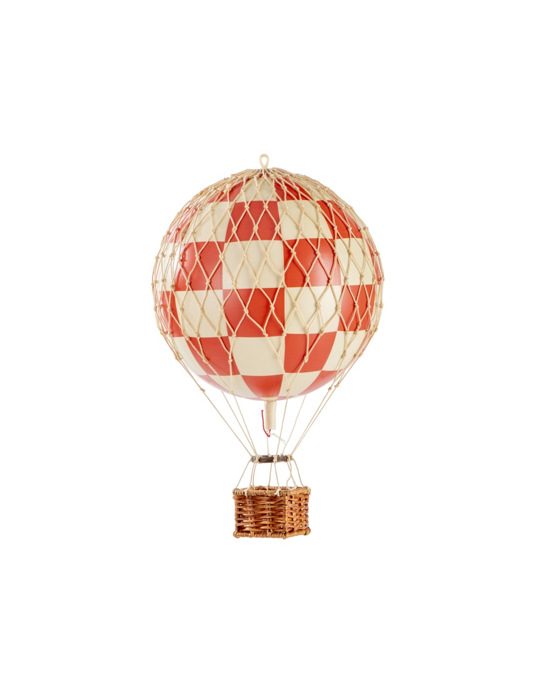 Globo Aerostático Colgante 30 cm - Cuadros Rojos