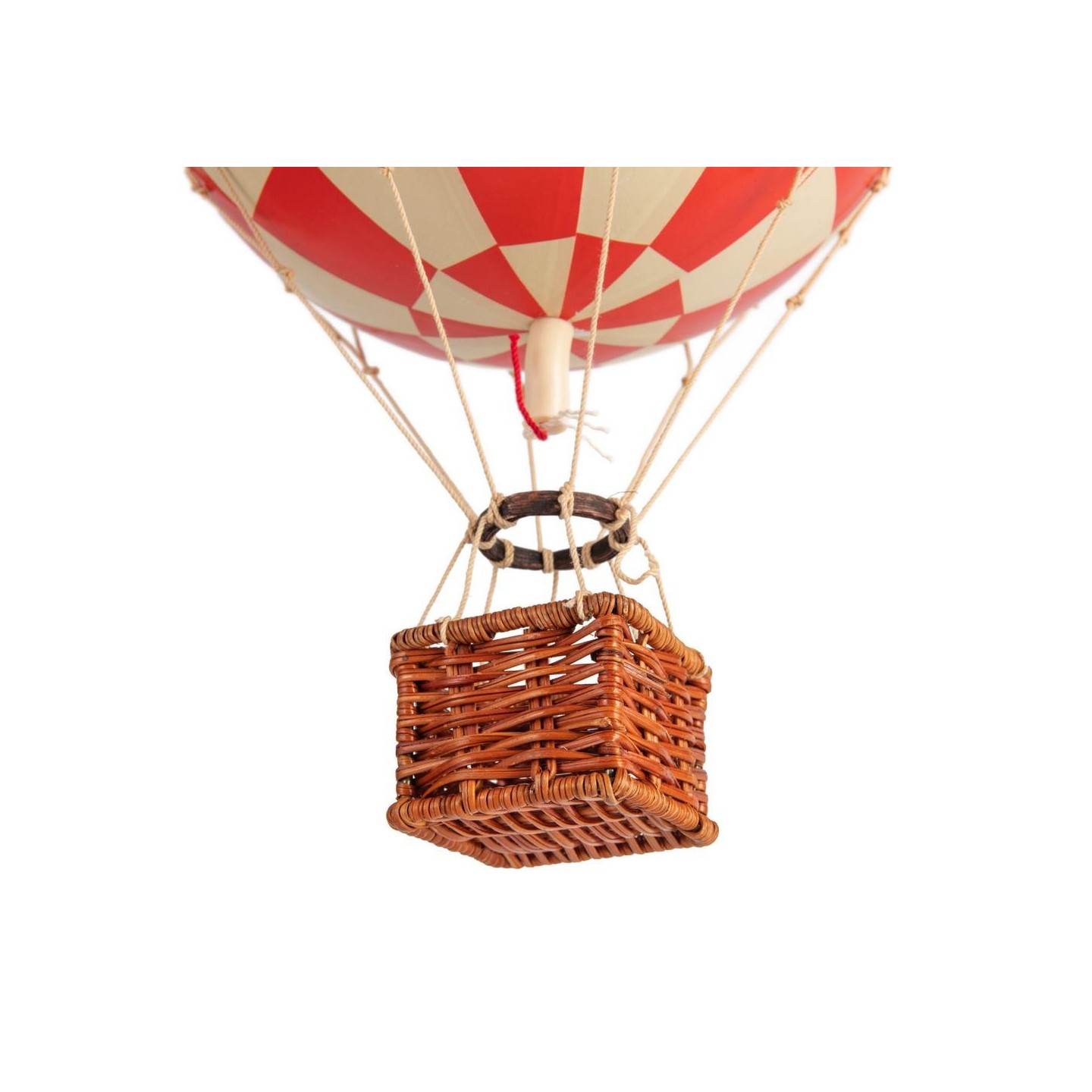 Globo Aerostático Colgante 30 cm - Cuadros Rojos