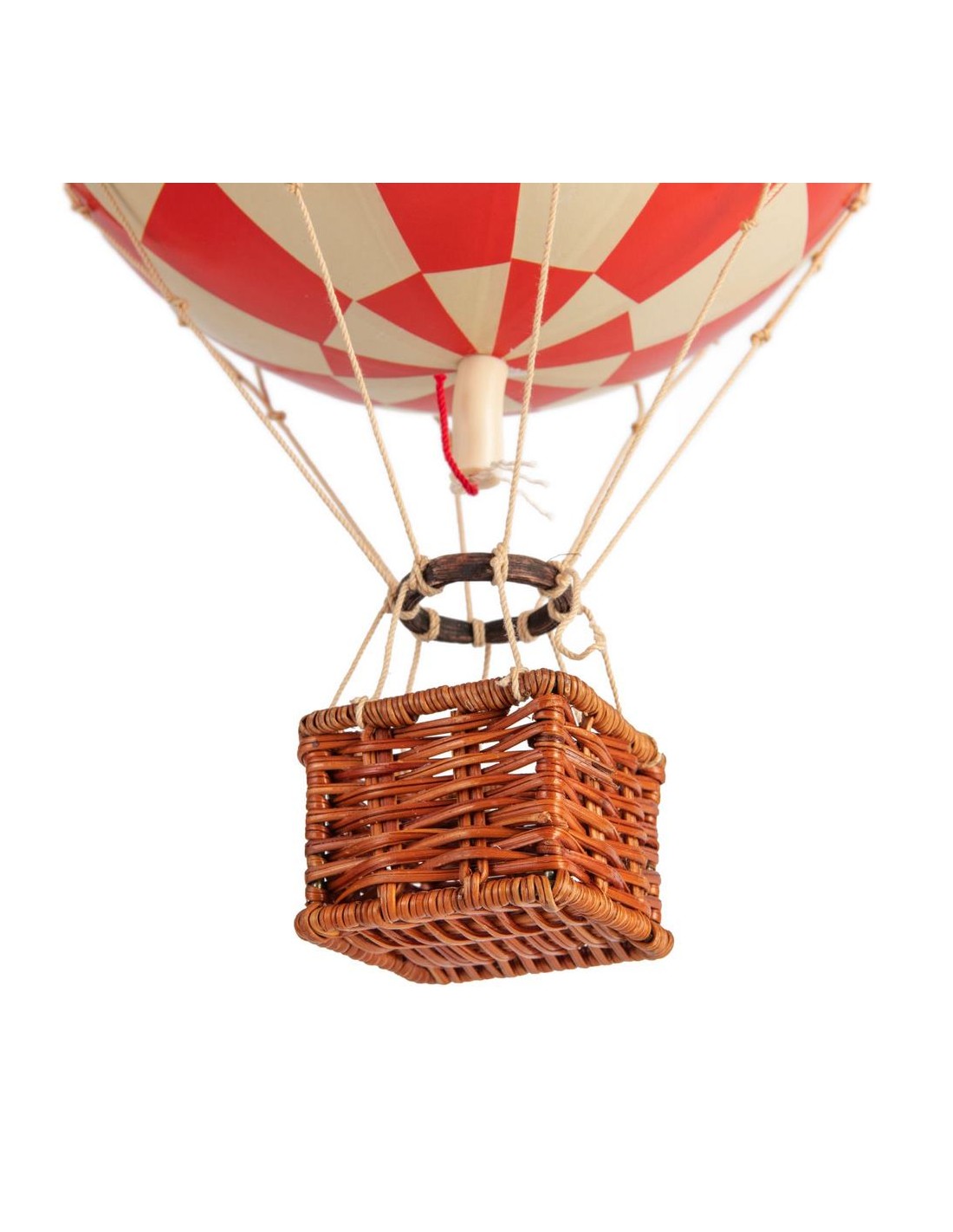 Globo Aerostático Colgante 30 cm - Cuadros Rojos