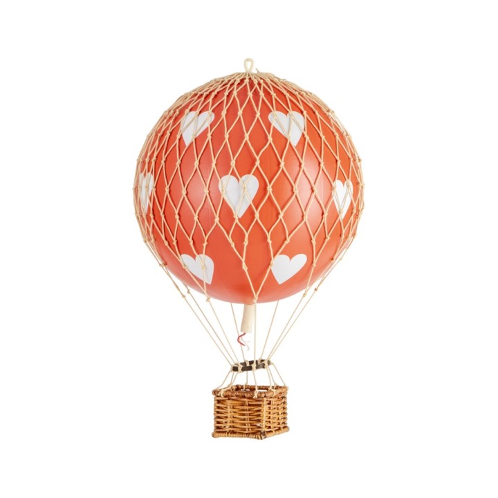 Globo Aerostático Colgante 30 cm - Corazones Rojos