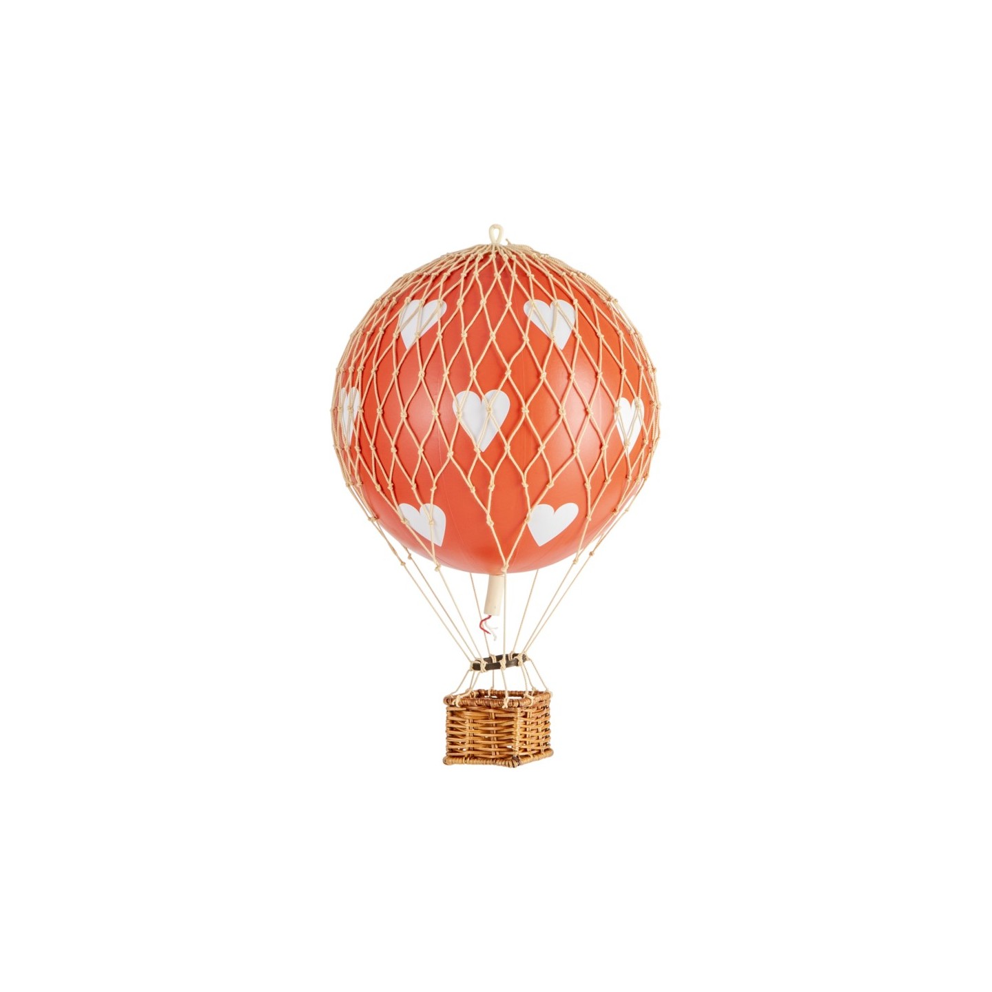 Globo Aerostático Colgante 30 cm - Corazones Rojos
