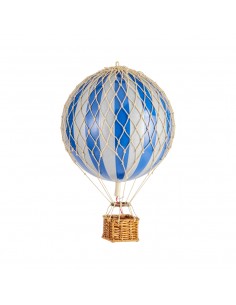 Globo Aerostático Colgante 30 cm - Azul y Plata