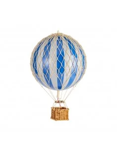 Globo Aerostático Colgante 30 cm - Azul y Plata