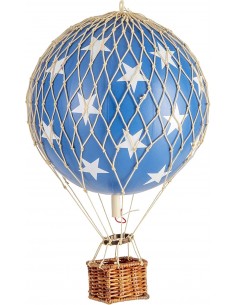 Globo Aerostático Colgante 30 cm - Estrellas Azules