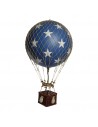 Globo Aerostático Colgante 30 cm con LUZ LED - Estrellas Azules