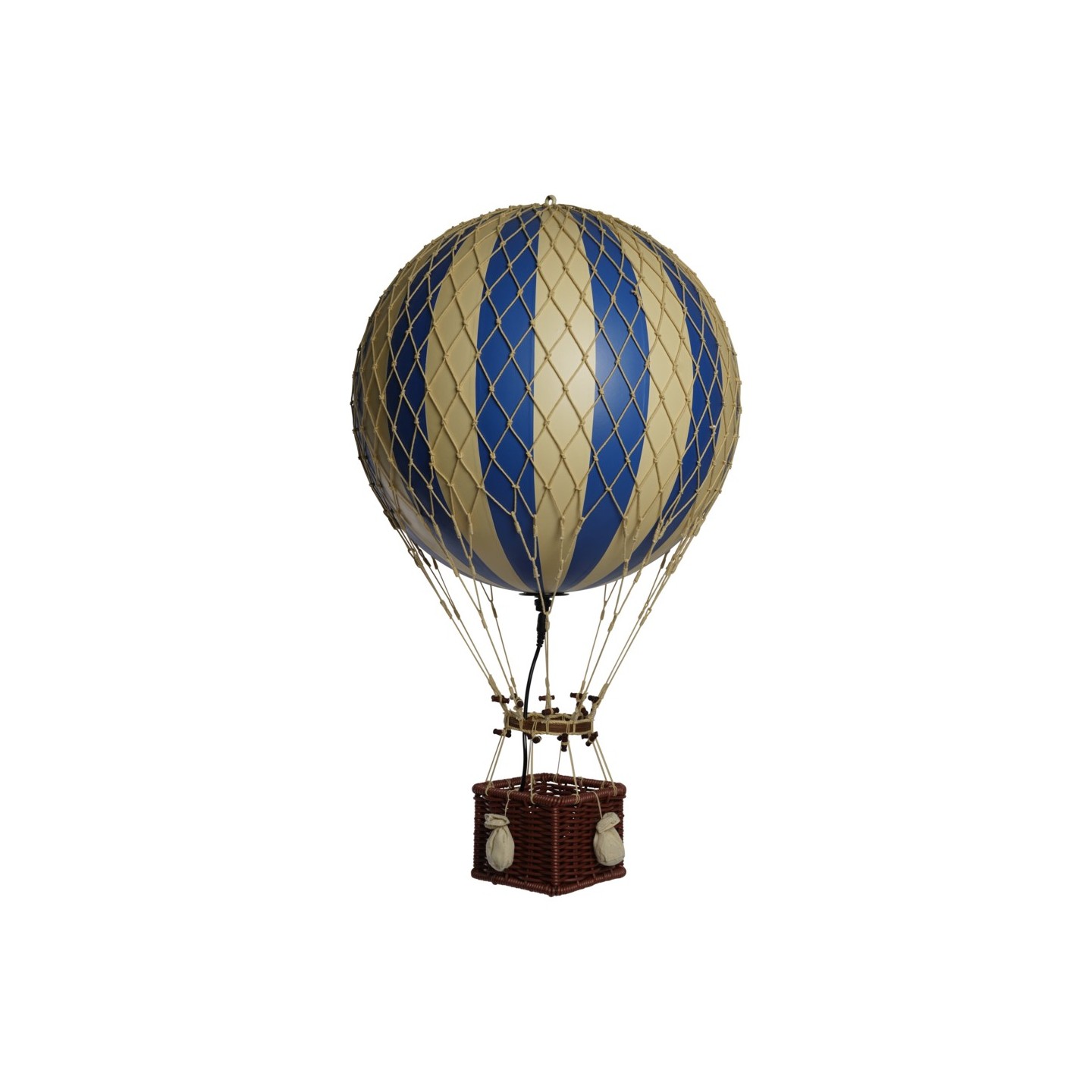 Globo Aerostático Colgante 30 cm con LUZ LED - Azul