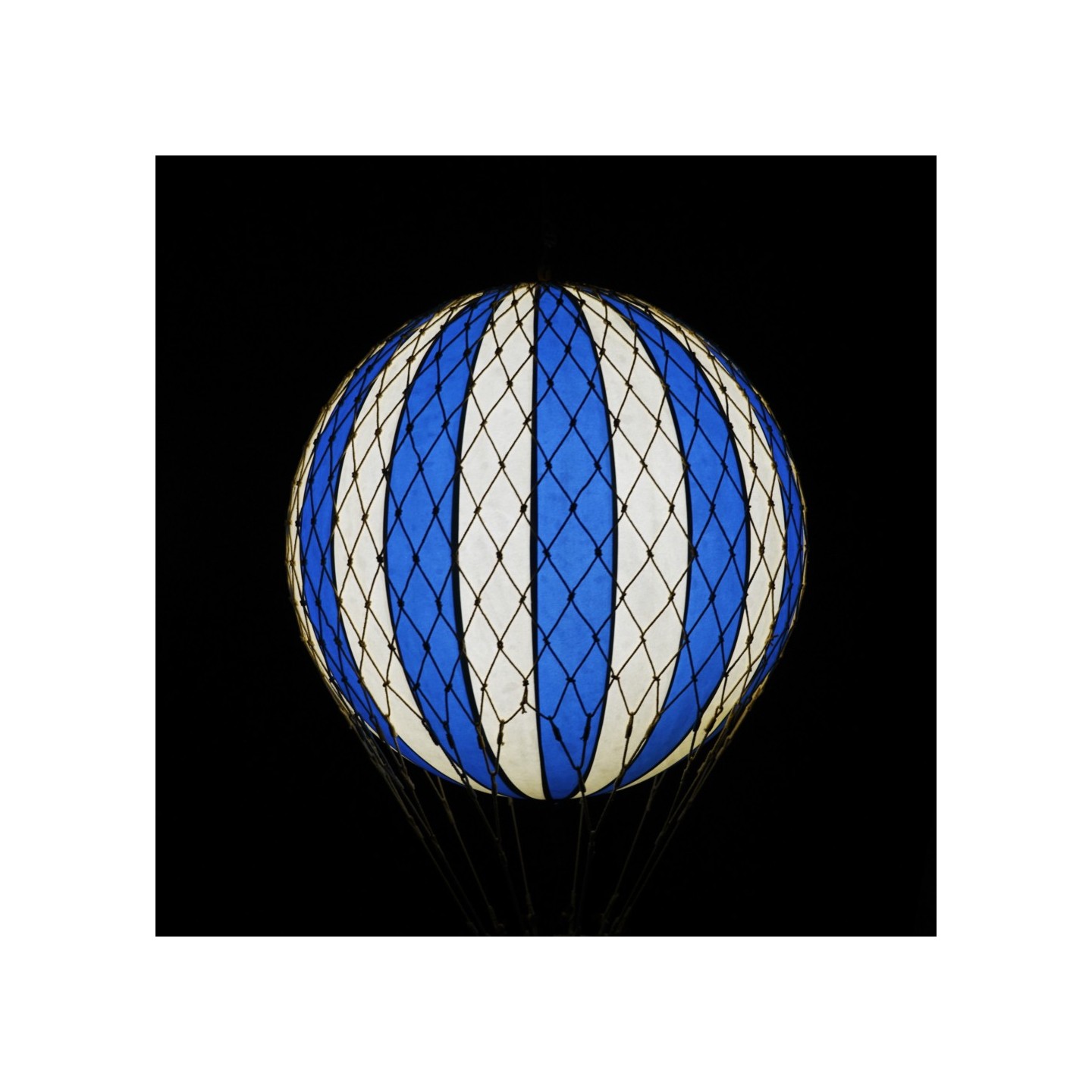 Globo Aerostático Colgante 30 cm con LUZ LED - Azul