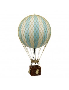 Globo Aerostático Colgante 56 cm con LUZ LED - Celeste
