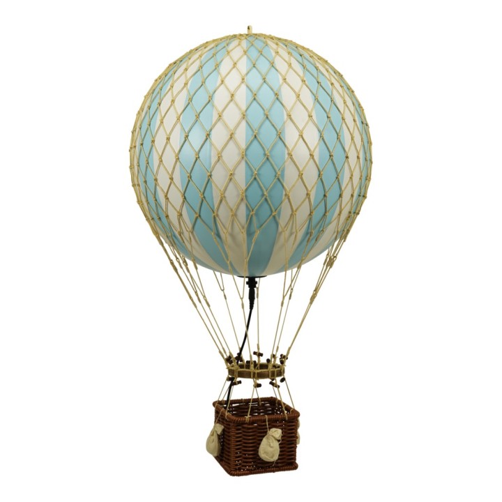 Globo Aerostático Colgante 56 cm con LUZ LED - Celeste