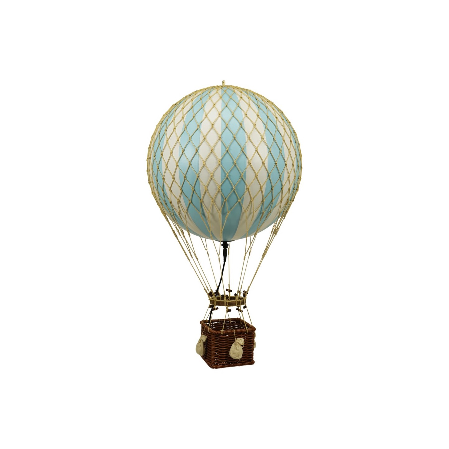 Globo Aerostático Colgante 56 cm con LUZ LED - Celeste