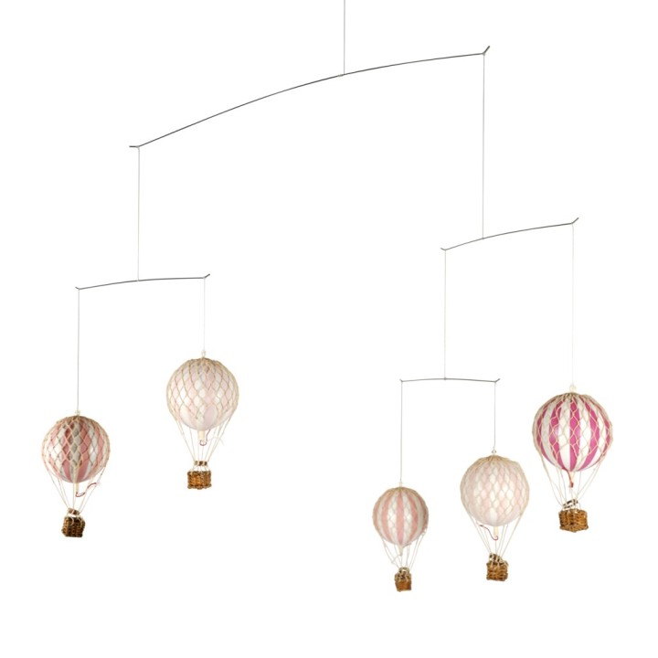 Móvil Colgante Globos Aerostáticos - Rosa