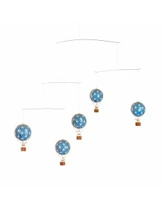 Móvil Colgante Globos Aerostáticos - Estrellas Azules