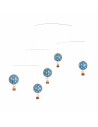 Móvil Colgante Globos Aerostáticos - Estrellas Azules