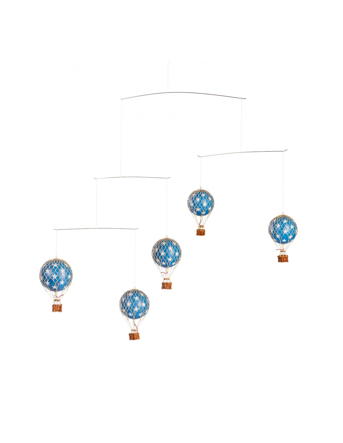 Móvil Colgante Globos Aerostáticos - Estrellas Azules
