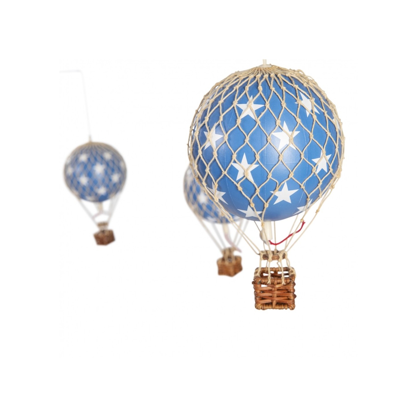 Móvil Colgante Globos Aerostáticos - Estrellas Azules