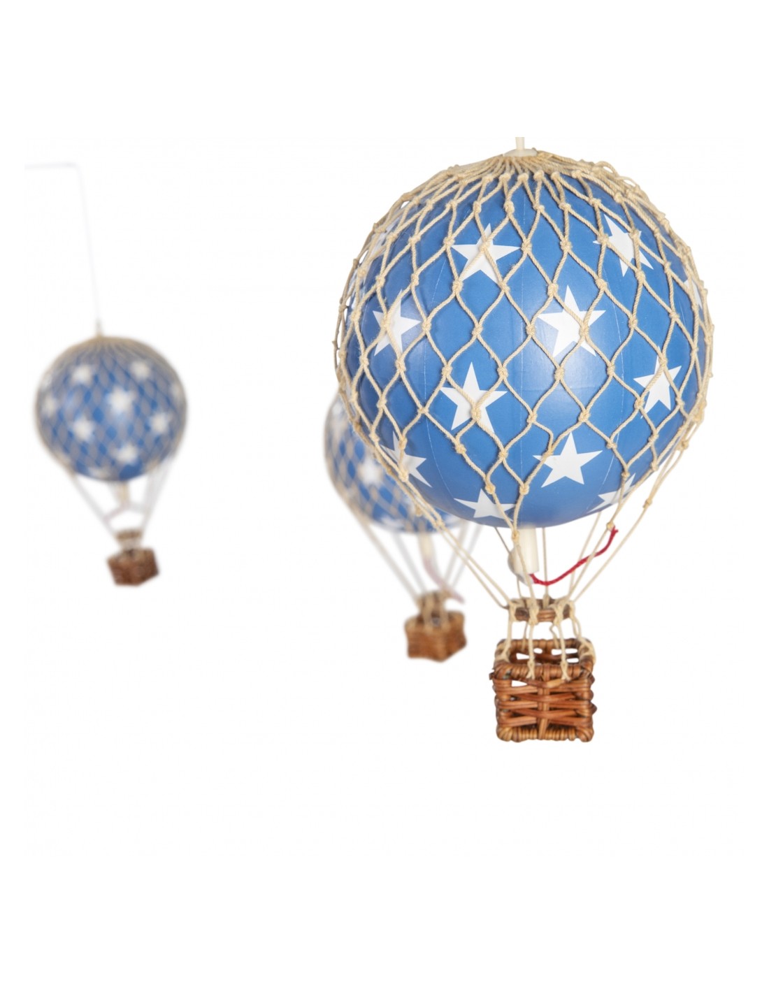 Móvil Colgante Globos Aerostáticos - Estrellas Azules