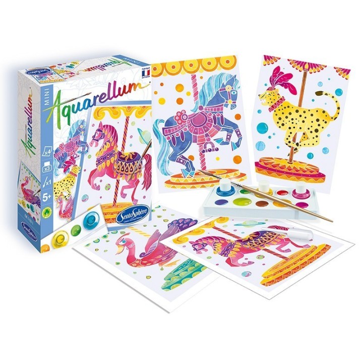 Aquarellum Mini - Animales del Tiovivo