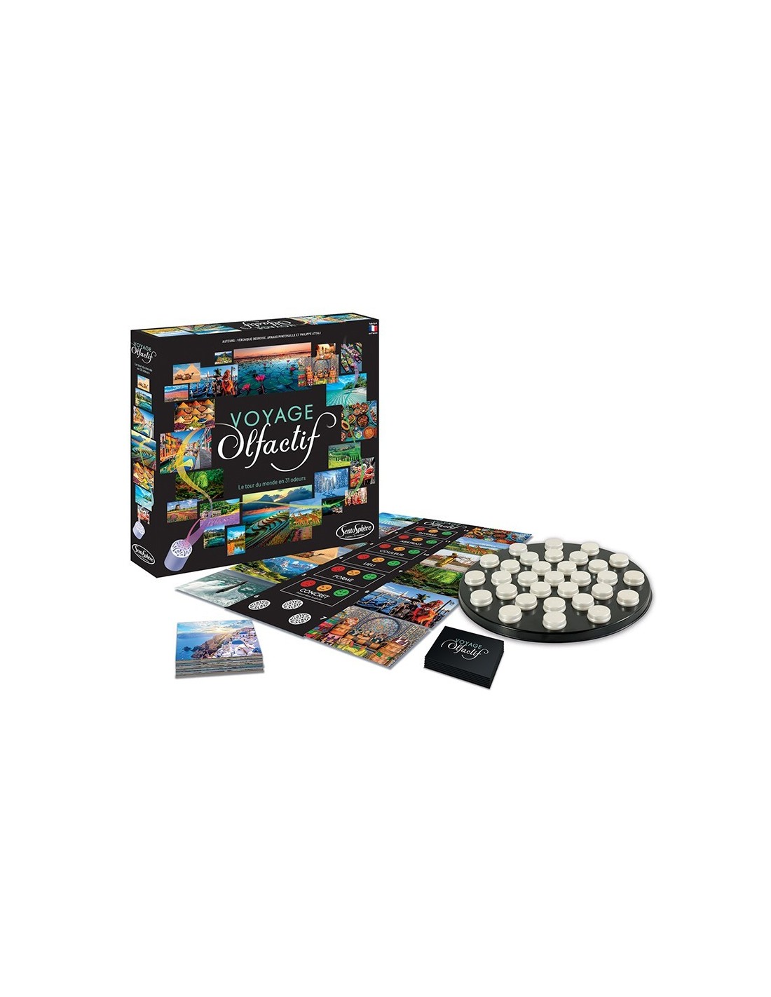 Voyage Olfactif (En Francés) - Juego de Mesa Sensorial de Olores