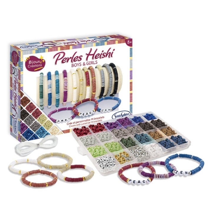 Set de Pulseras Cuentas Heishi