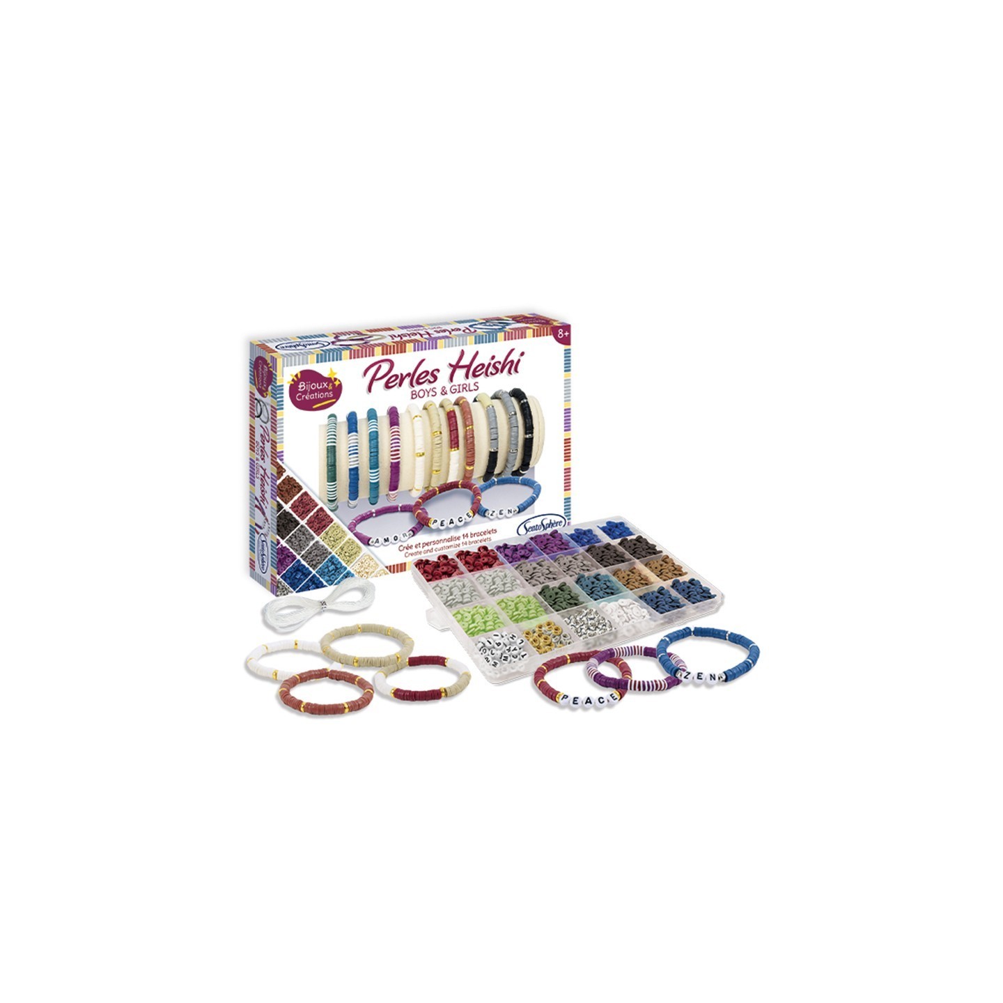 Set de Pulseras Cuentas Heishi