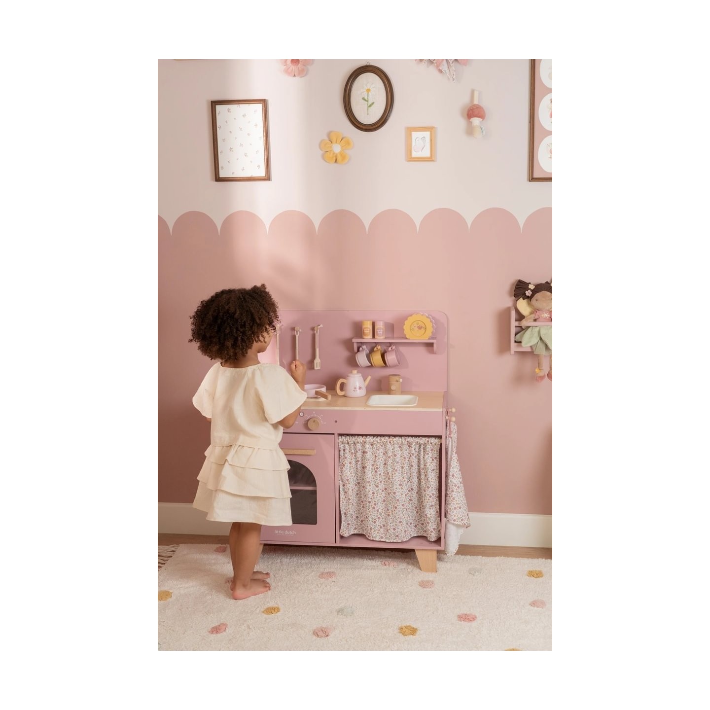 Cocina color Rosa
