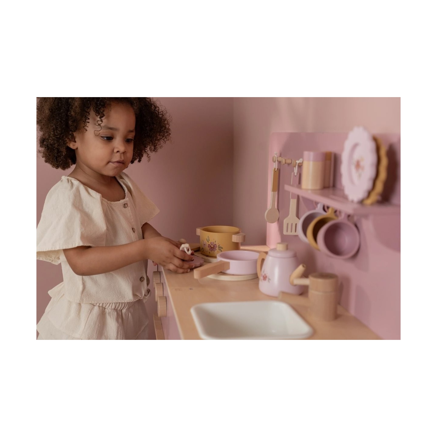 Cocina color Rosa