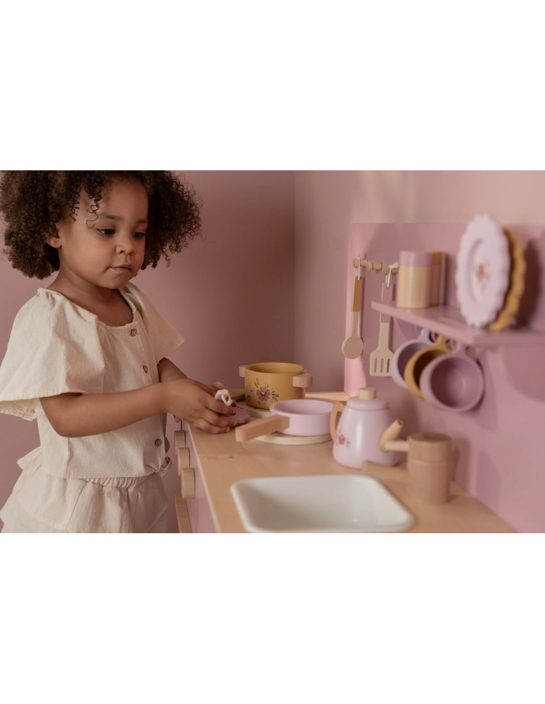 Cocina color Rosa