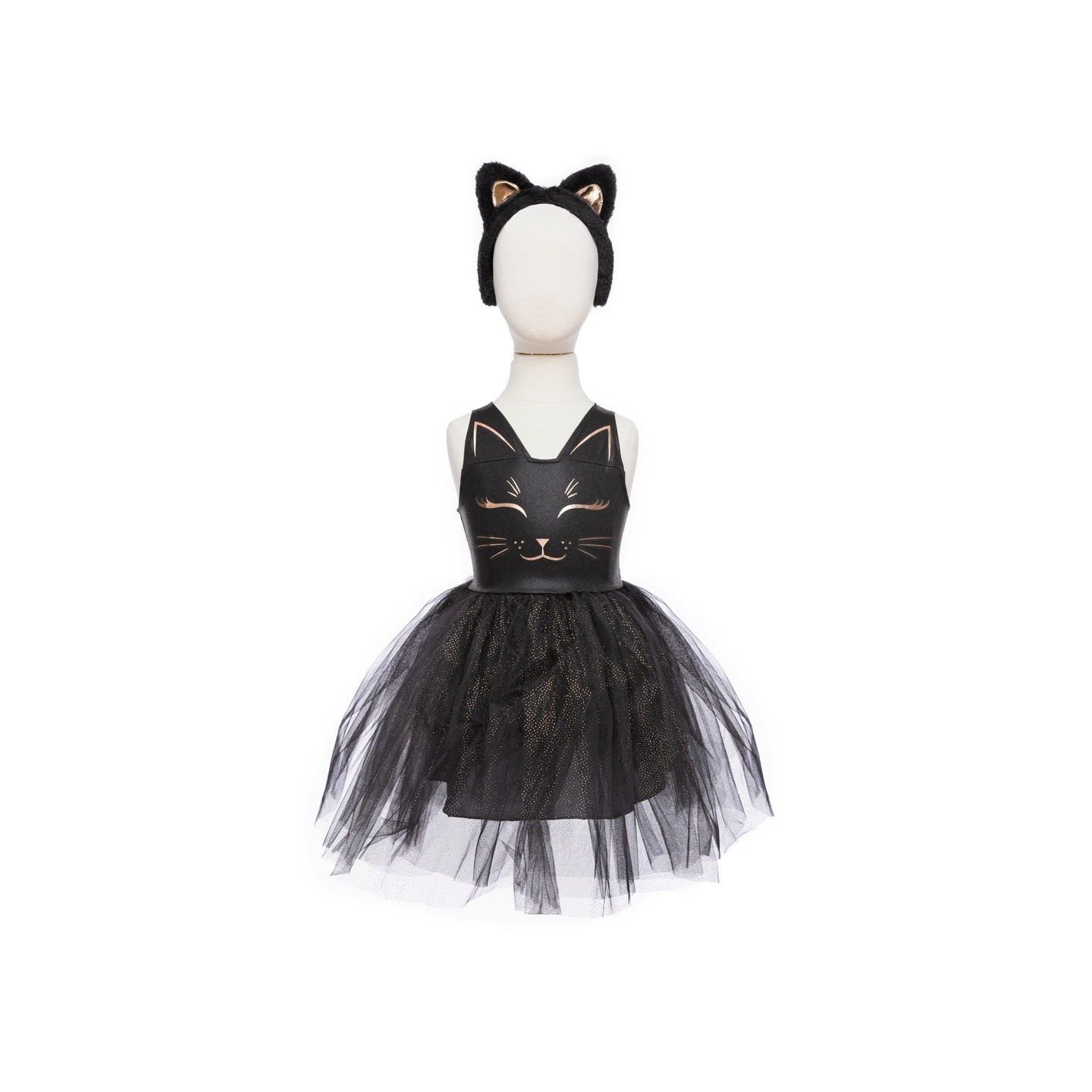 Vestido Gato Negro con Diadema