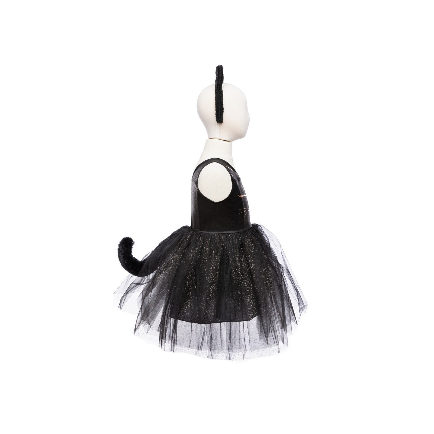 Vestido Gato Negro con Diadema