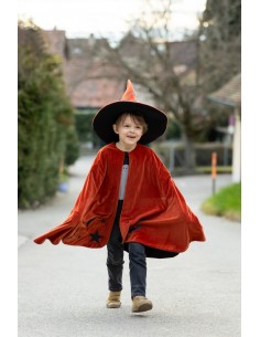 Capa y Gorro de Brujo del Otoño Talla 4-6