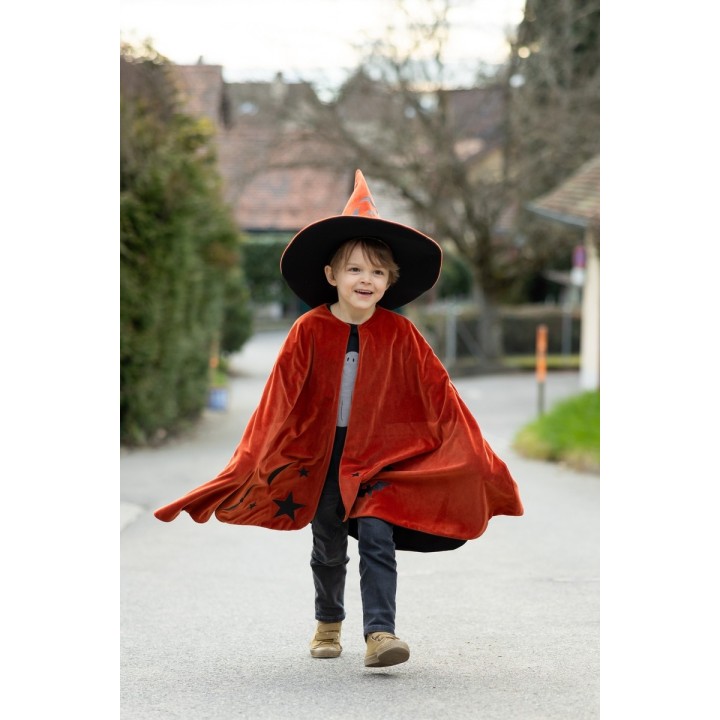 Capa y Gorro de Brujo del Otoño Talla 4-6