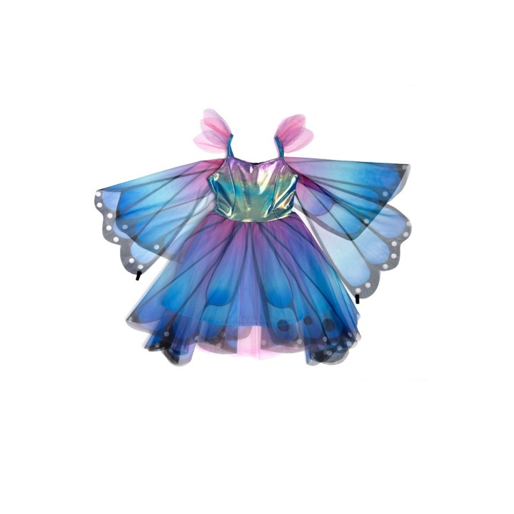 Vestido Mariposa Twirl con Alas Azul-Lila