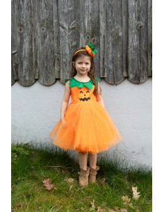 Vestido y Diadema de Calabaza