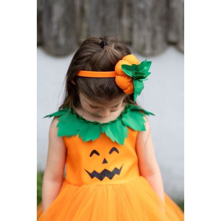 Vestido y Diadema de Calabaza