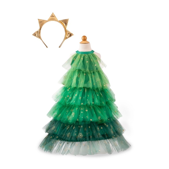 Vestido y Diadema Árbol de Navidad
