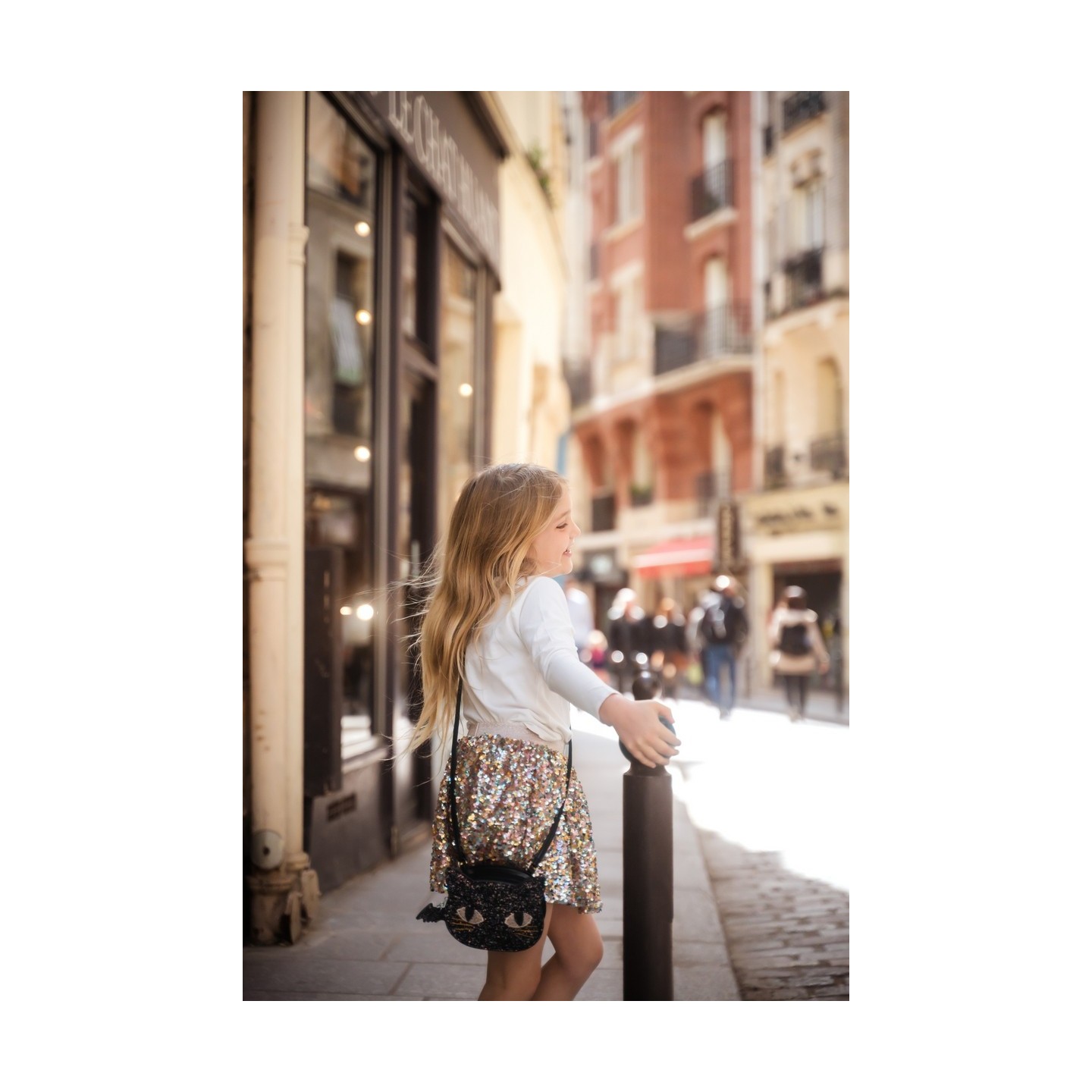 Bolso Glitter Cat's Meow Negro