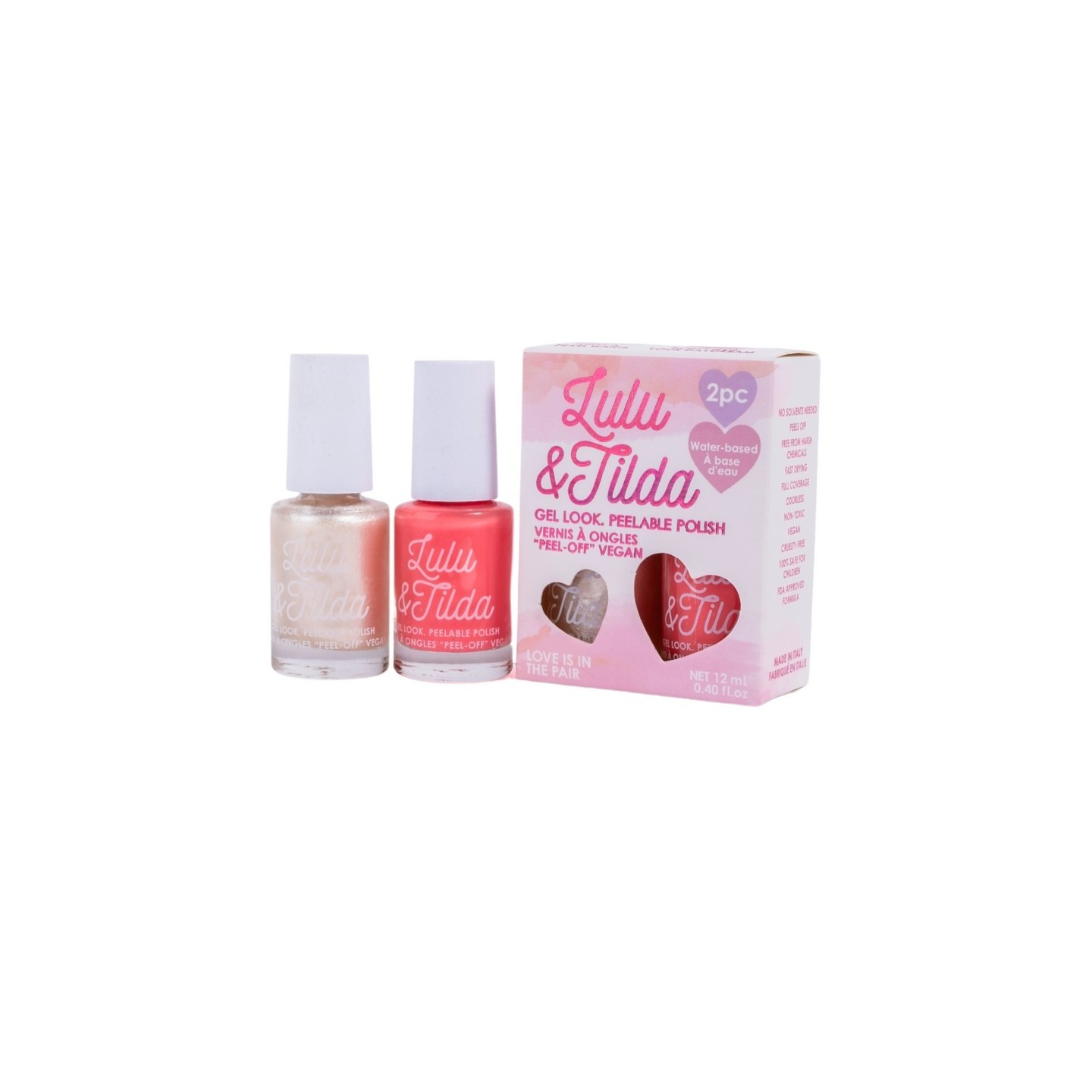 Set 2 Lacas de Uña Love is in the Pair