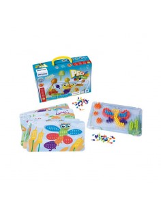 Juego Pegs 180 Piezas 10mm Colores Brillantes