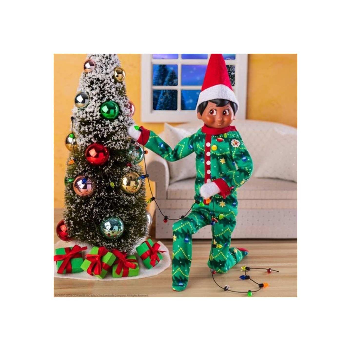 Elfo Explorador Pijama Árbol de Navidad