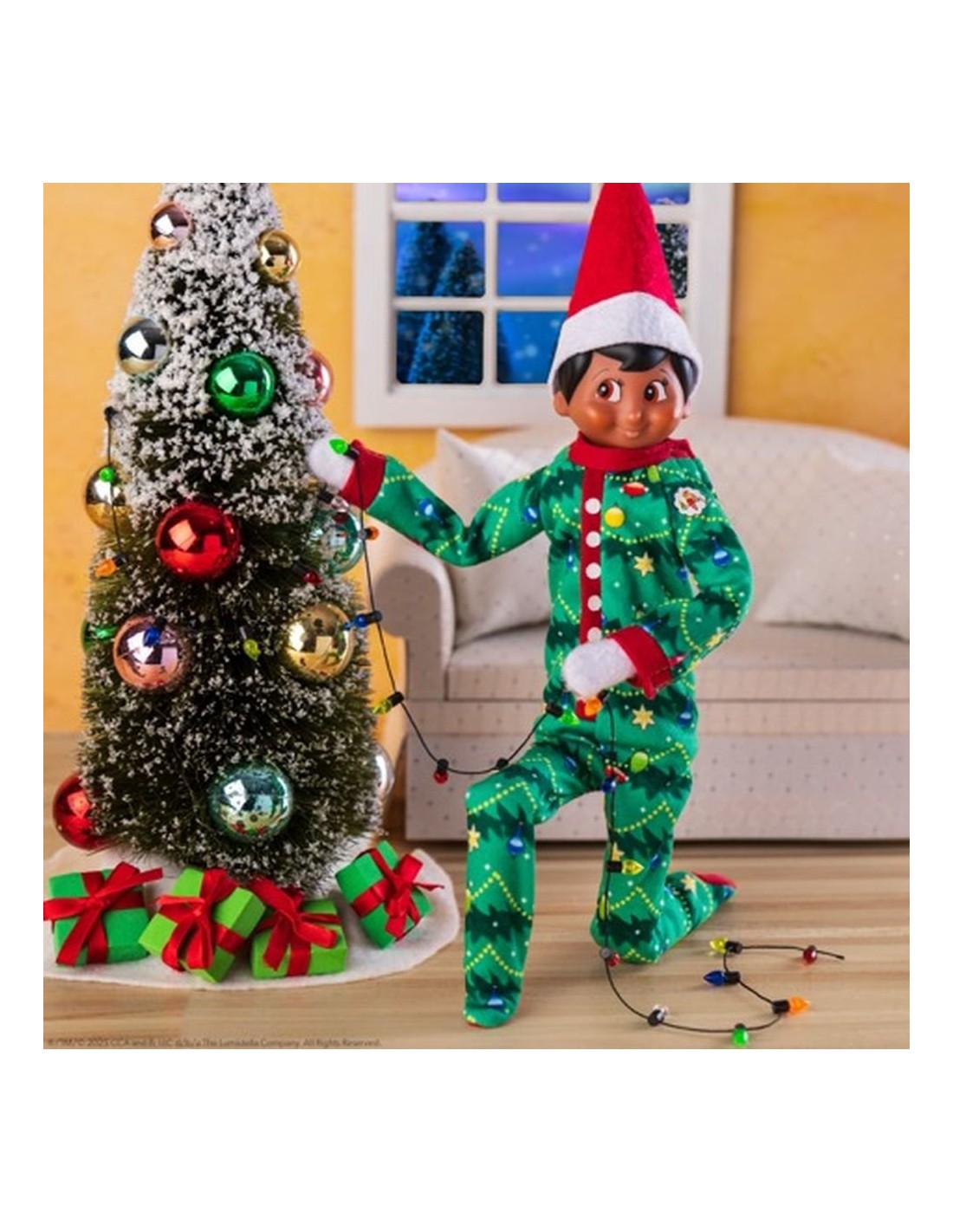 Elfo Explorador Pijama Árbol de Navidad