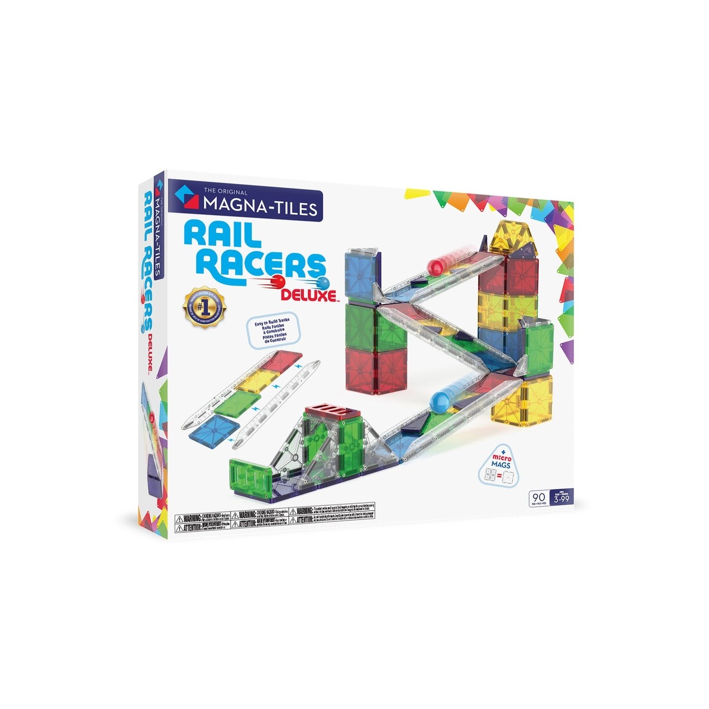 Magna Tiles Rail Racers 90 Piezas