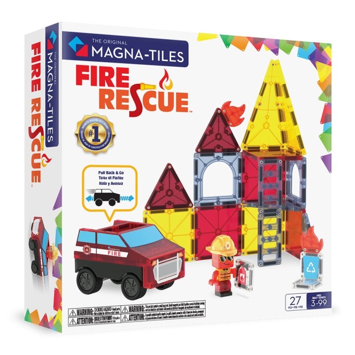 Magna Tiles Estación de Bomberos 27 Piezas
