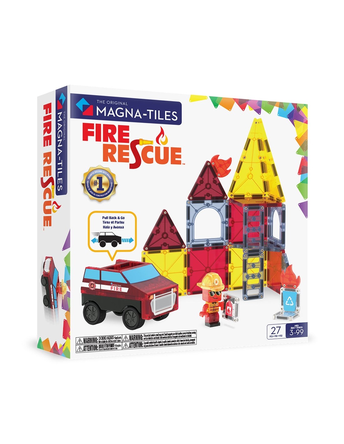 Magna Tiles Estación de Bomberos 27 Piezas