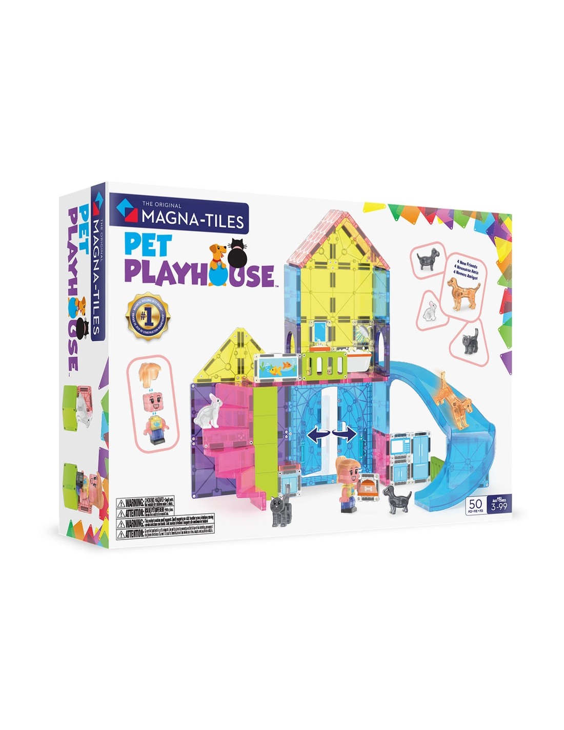 Magna Tiles Casa de Mascotas 50 Piezas