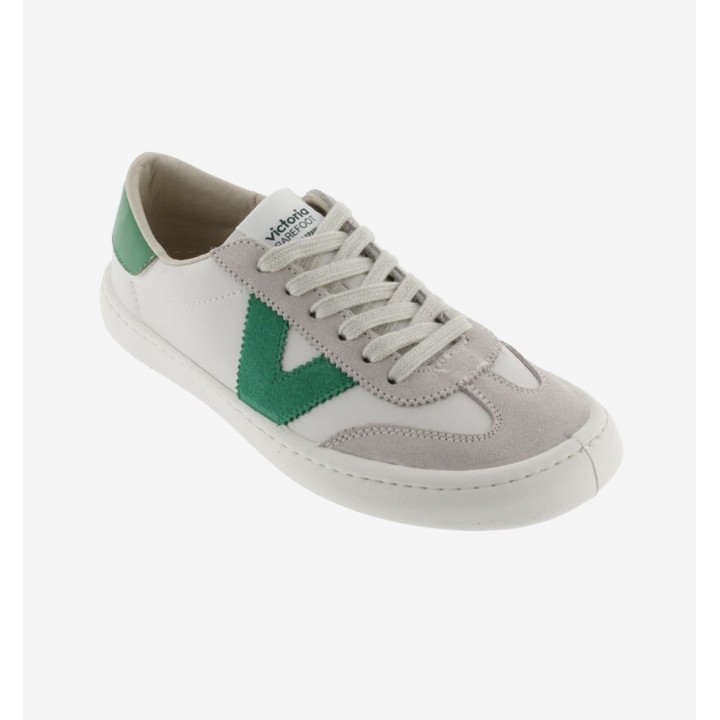 Olmo Barefoot Adultos Efecto Piel y Serraje Verde