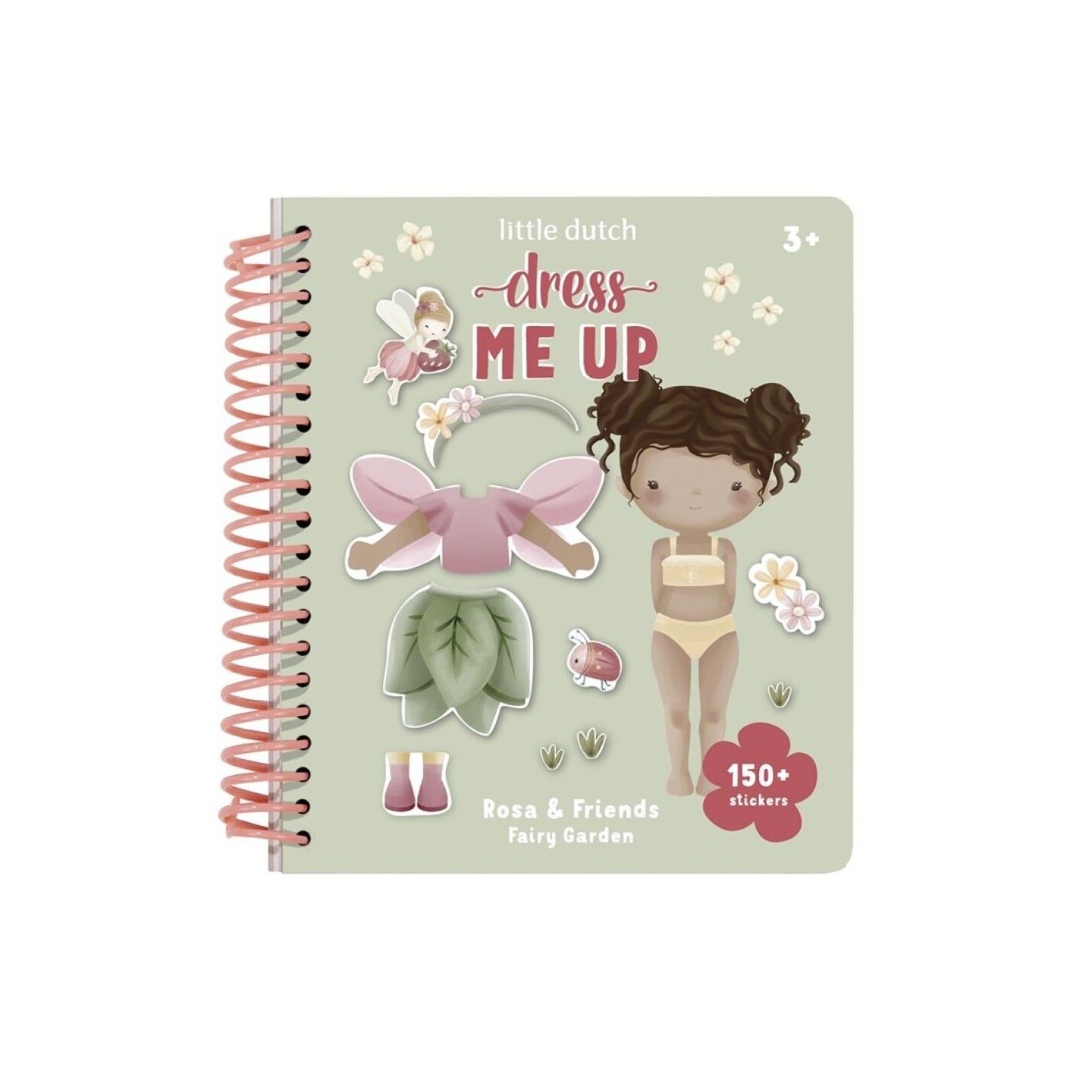 Libro de pegatinas Viste a Rosa Fairy Garden