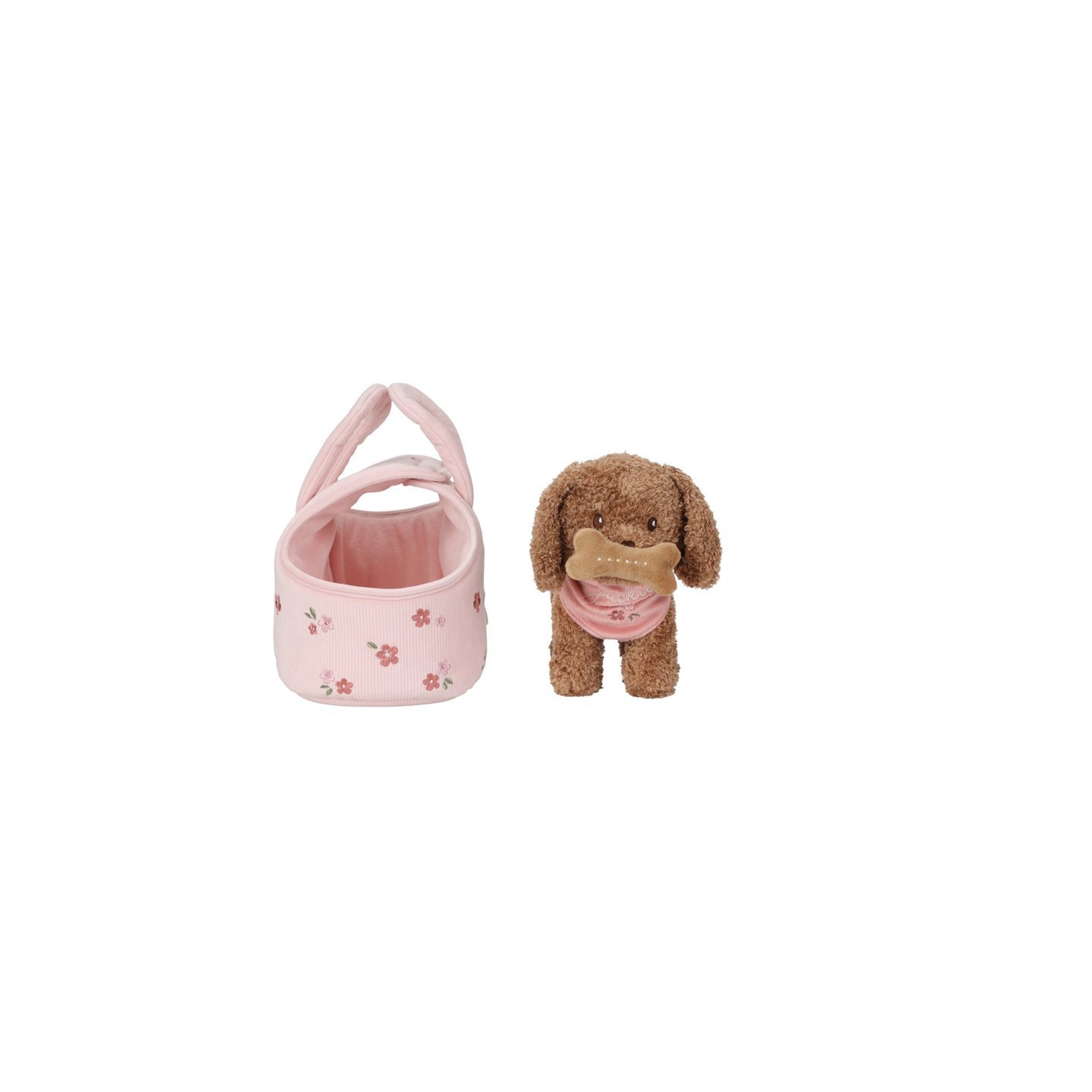 Perrito de Peluche Jackie con Bolsa